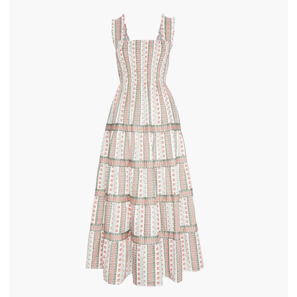 Hill House Home The Kimmy Nap Dress - Cosmos Floral Stripe Size MCosmos Floral S